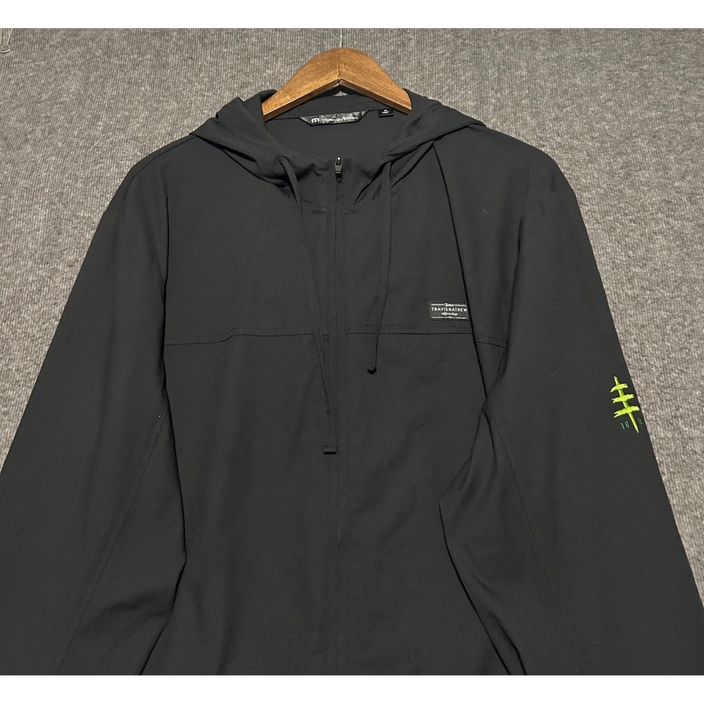 Travis mathew wanderlust hoodie mens performance black pullover XL full zip